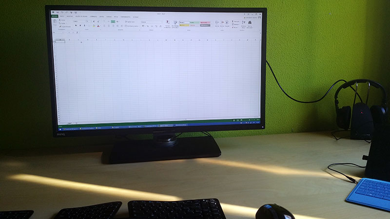 Monitor gigante Excel