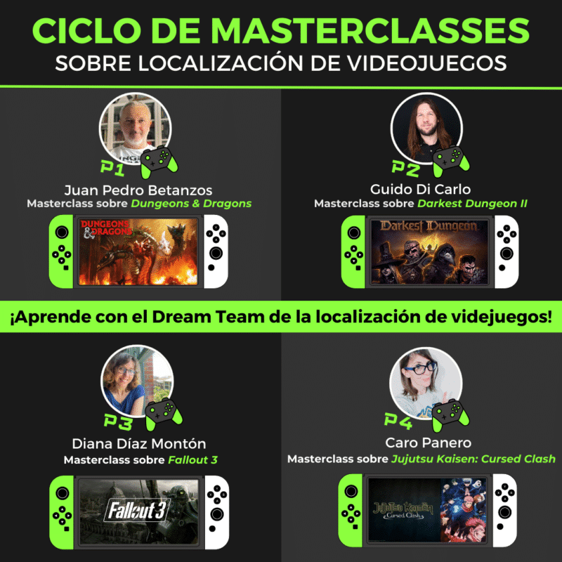 Ciclo de Masterclasses sobre localización de videojuegos